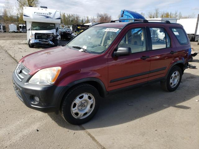 HONDA CR-V LX 2005 with VIN JHLRD78575C052206 - Photo from auction