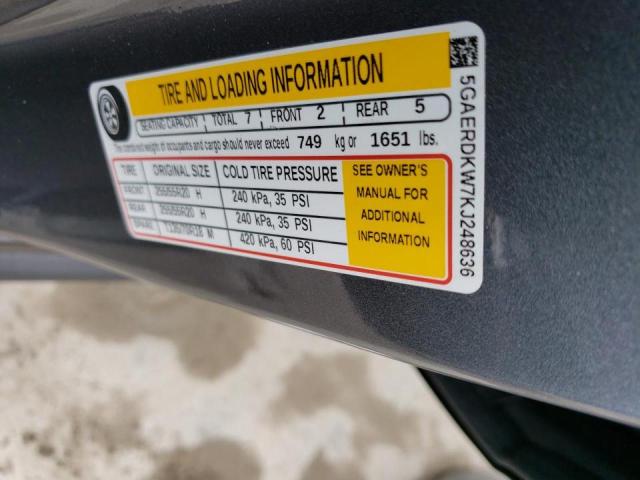 Photo 14 from auction – 2019 BUICK ENCLAVE AV with VIN 5GAERDKW7KJ248636