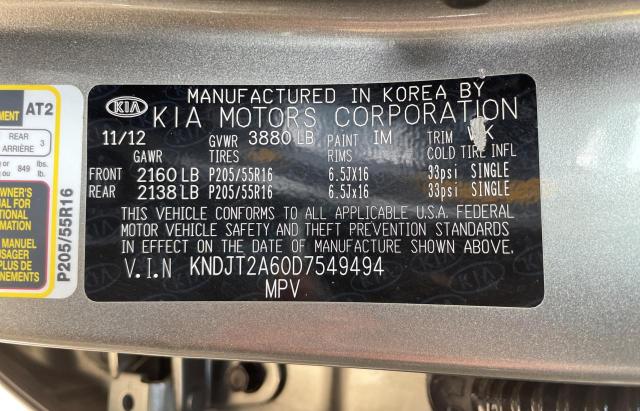 صورة رقم 10 من المزاد - 2013 KIA SOUL + مع VIN KNDJT2A60D7549494