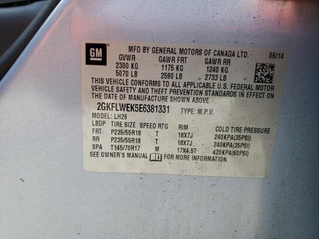 Фото 14 с аукциона – 2014 GMC TERRAIN SL с VIN 2GKFLWEK5E6381331