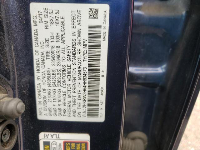 Photo 14 from auction – 2017 HONDA CR-V EX with VIN 2HKRW2H54HH634573