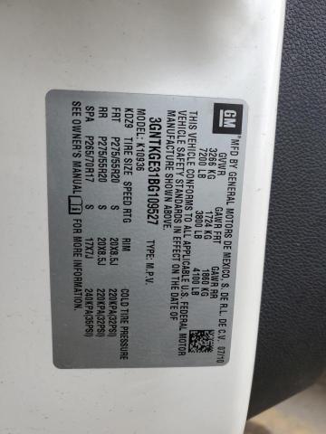 Photo 14 from auction – 2011 CHEVROLET AVALANCHE with VIN 3GNTKGE31BG109527