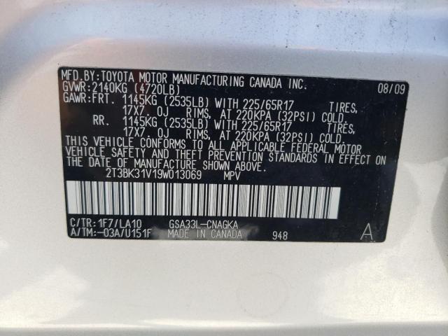 Photo 14 from auction – 2009 TOYOTA RAV4 LIMIT with VIN 2T3BK31V19W013069