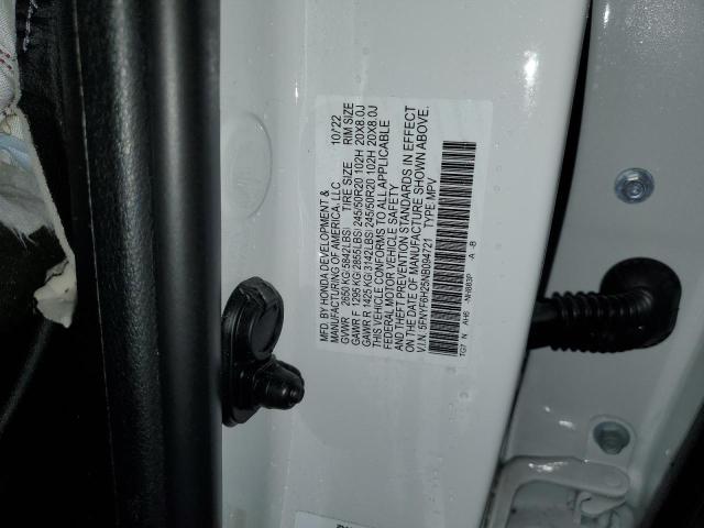 Photo 14 from auction – 2022 HONDA PILOT SE with VIN 5FNYF6H25NB094721
