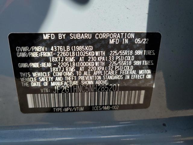 Photo 14 from auction – 2022 SUBARU CROSSTREK with VIN JF2GTHNC5NH285201