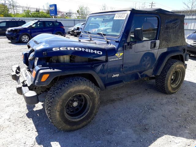 JEEP WRANGLER / 2002 with VIN 1J4FA39S52P743562 - Photo from auction