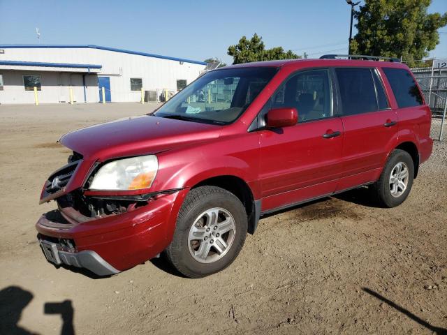 HONDA PILOT EXL 2004 with VIN 2HKYF18524H511399 - Photo from auction