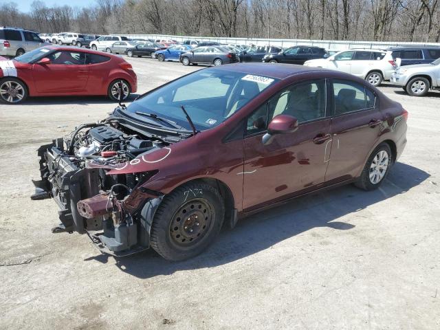 HONDA CIVIC LX 2012 with VIN 19XFB2F52CE355721 - Photo from auction