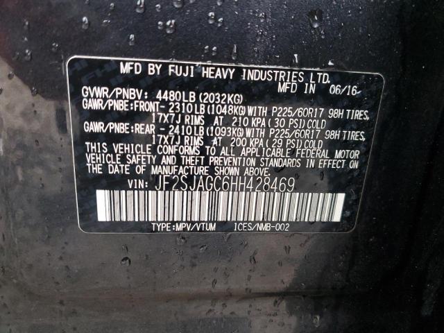 Photo 14 from auction – 2017 SUBARU FORESTER 2 with VIN JF2SJAGC6HH428469
