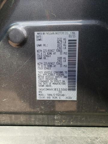 Photo 14 from auction – 2015 NISSAN ROGUE S with VIN 5N1AT2MVXFC851500