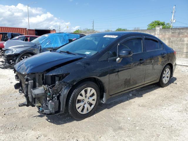 HONDA CIVIC LX 2012 with VIN 2HGFB2F57CH585146 - Photo from auction