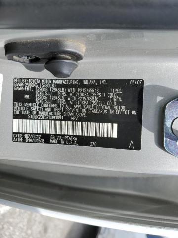 Photo 14 from auction – 2007 TOYOTA SIENNA CE with VIN 5TDZK23C57S093091