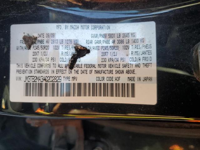 Photo 14 from auction – 2010 MAZDA CX-9 with VIN JM3TB2MA3A0202829