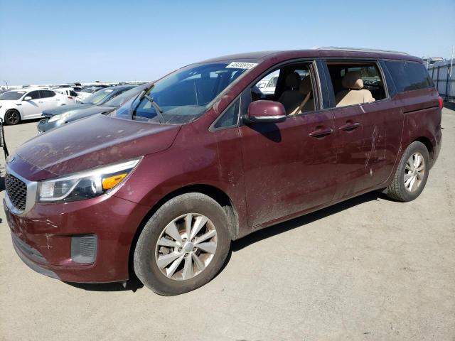 KIA SEDONA LX 2015 with VIN KNDMB5C13F6025705 - Photo from auction