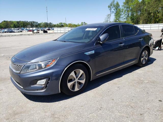 KIA OPTIMA HYB 2015 with VIN KNAGM4AD5F5077743 - Photo from auction