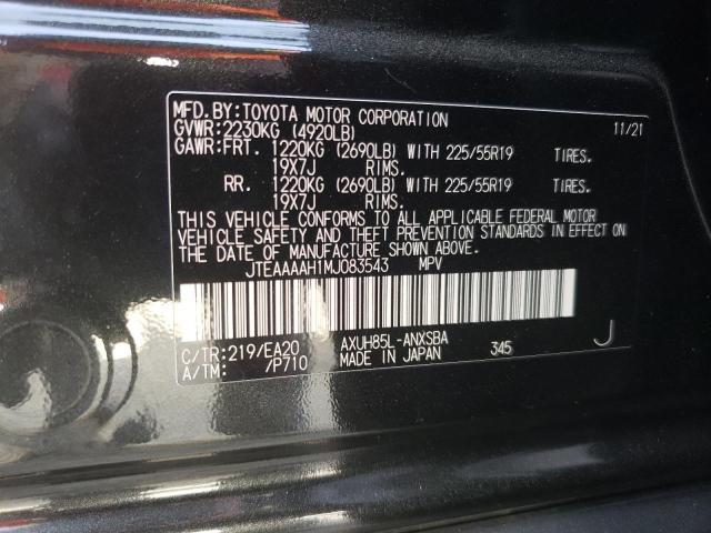 Photo 14 from auction – 2021 TOYOTA VENZA LE with VIN JTEAAAAH1MJ083543