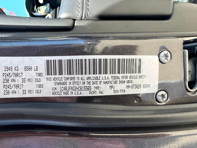 Photo 10 from auction – 2017 JEEP GRAND CHER with VIN 1C4RJFAG2HC615565