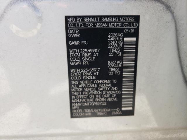 Photo 14 from auction – 2016 NISSAN ROGUE S/SL with VIN KNMAT2MT7GP697132