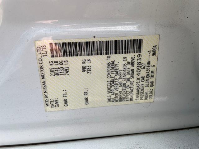 Photo 10 from auction – 2018 NISSAN MAXIMA 3.5 with VIN 1N4AA6AP1JC409839