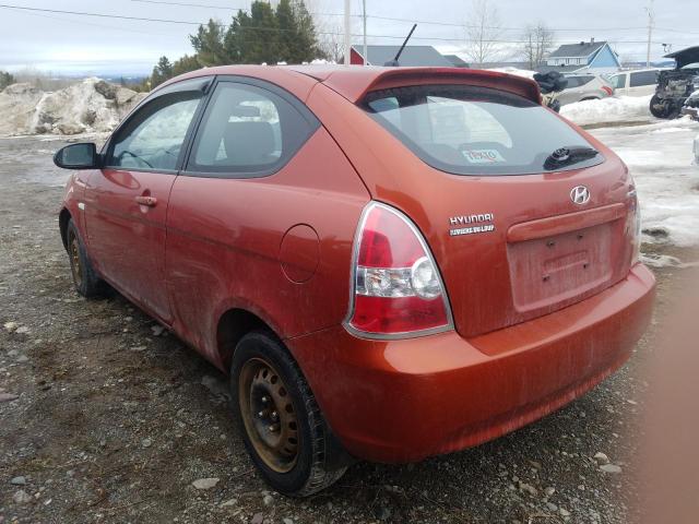 Photo 2 from auction – 2008 HYUNDAI ACCENT BAS with VIN KMHCN35C88U085897