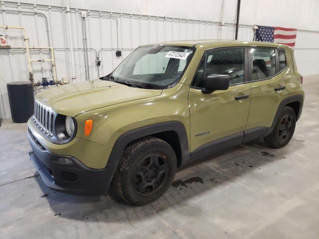 JEEP RENEGADE S 2015 with VIN ZACCJAAT6FPB79012 - Photo from auction
