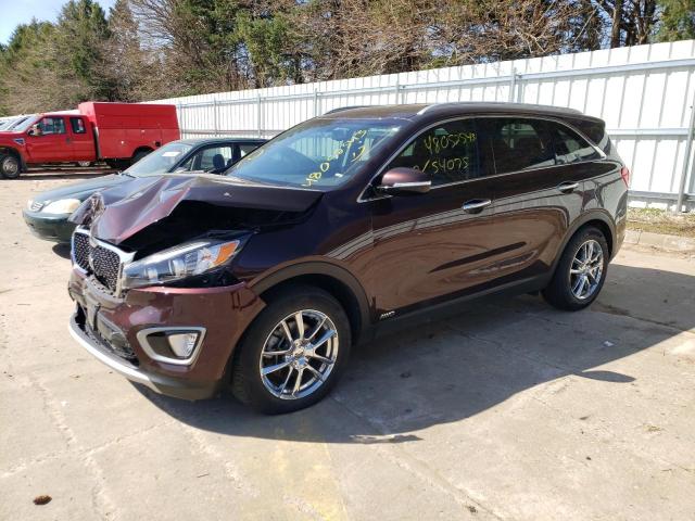 KIA SORENTO EX 2016 with VIN 5XYPHDA19GG022492 - Photo from auction