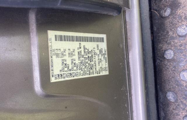 Photo 10 from auction – 2005 NISSAN PATHFINDER with VIN 5N1AR18U95C729073