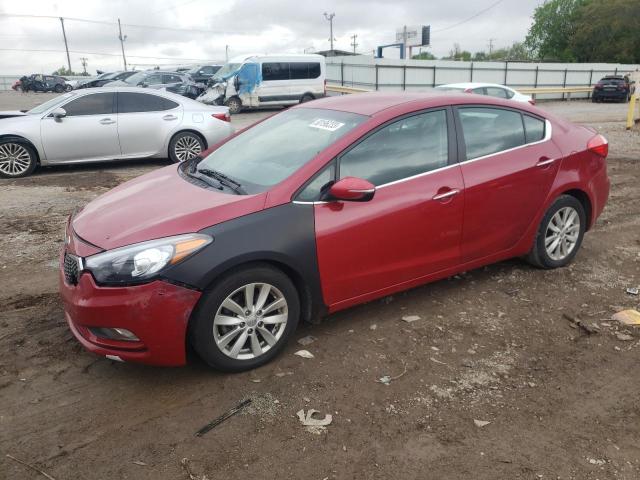 KIA FORTE EX 2014 with VIN KNAFX4A80E5155480 - Photo from auction