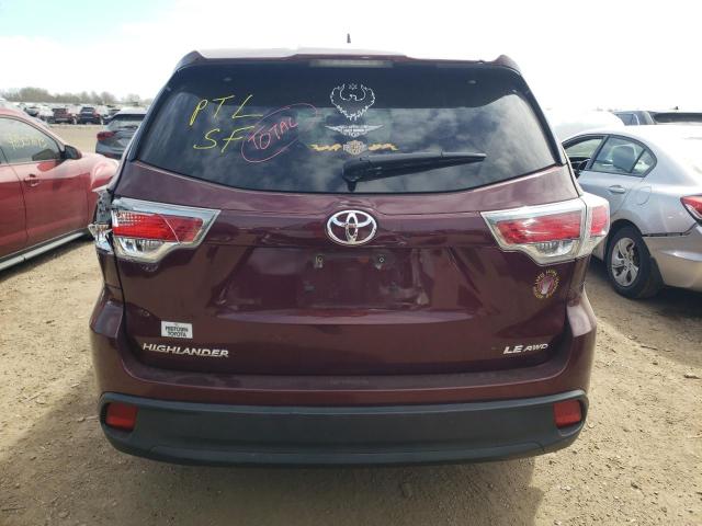Photo 6 from auction – 2016 TOYOTA HIGHLANDER with VIN 5TDBKRFH5GS288688