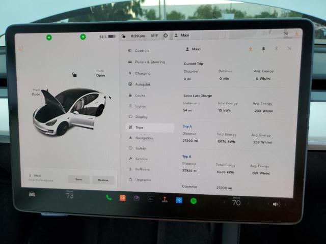 Photo 9 from auction – 2021 TESLA MODEL 3 with VIN 5YJ3E1EA8MF046155