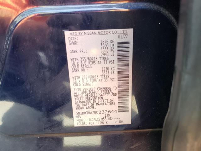 Photo 14 from auction – 2022 NISSAN PATHFINDER with VIN 5N1DR3BA7NC232644