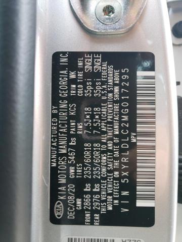 Photo 14 from auction – 2021 KIA SORENTO S with VIN 5XYRLDLC2MG017295