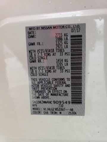 Photo 14 from auction – 2017 NISSAN PATHFINDER with VIN 5N1DR2MN4HC909549