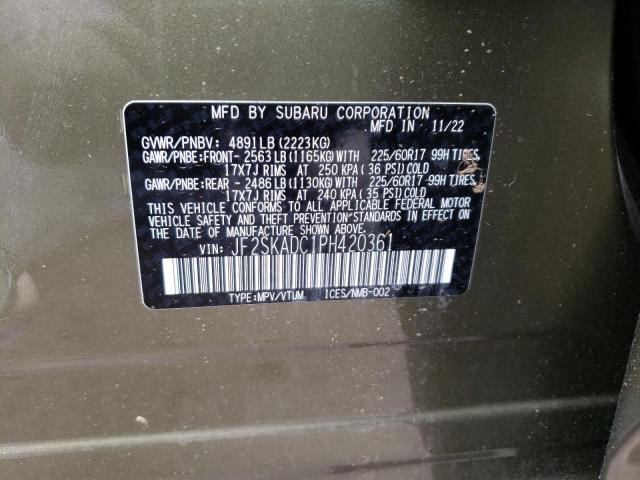 Photo 14 from auction – 2023 SUBARU FORESTER P with VIN JF2SKADC1PH420361