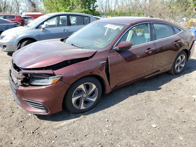 HONDA INSIGHT EX 2019 with VIN 19XZE4F59KE016498 - Photo from auction