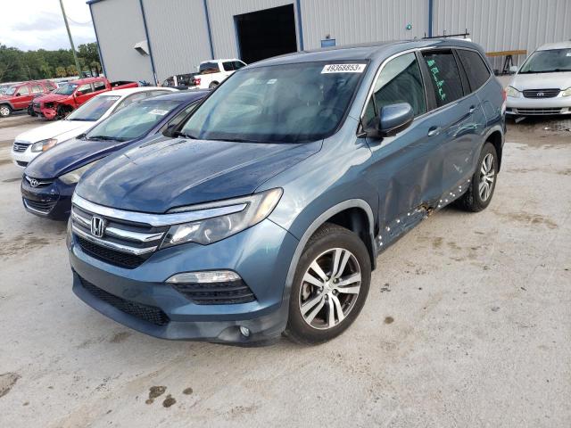 HONDA PILOT EX 2017 with VIN 5FNYF5H34HB030466 - Photo from auction