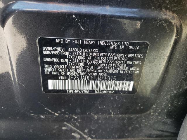 Photo 14 from auction – 2015 SUBARU FORESTER 2 with VIN JF2SJADC6FH458315