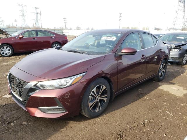 NISSAN SENTRA SV 2020 with VIN 3N1AB8CV9LY238317 - Photo from auction