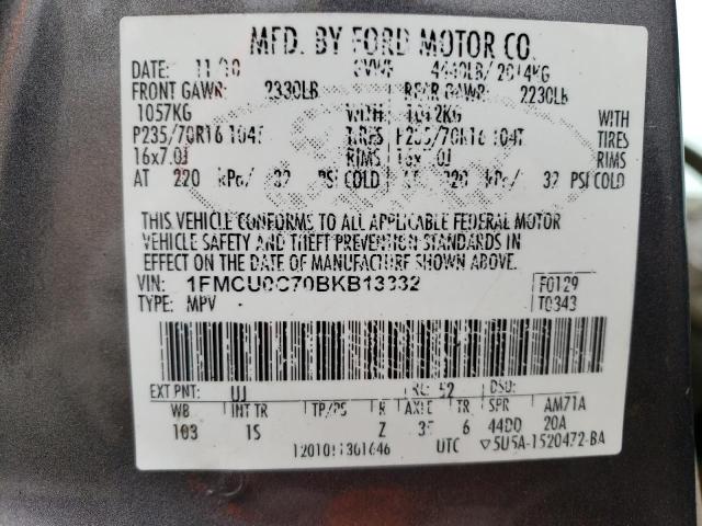 Photo 14 from auction – 2011 FORD ESCAPE XLS with VIN 1FMCU0C70BKB13332