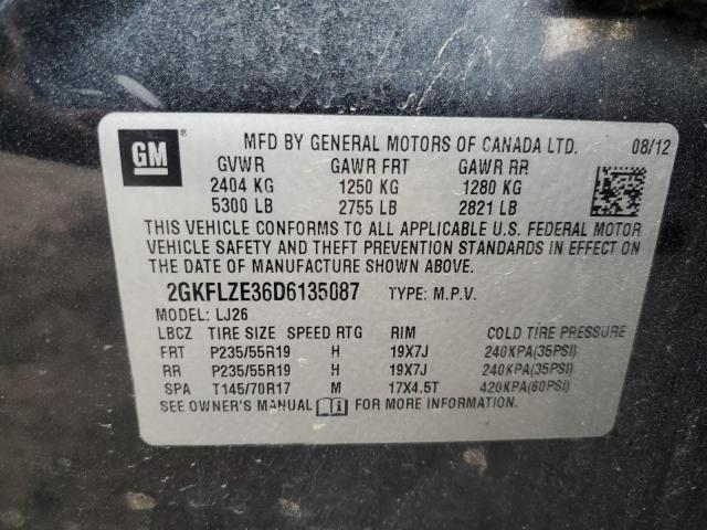 Photo 14 from auction – 2013 GMC TERRAIN DE with VIN 2GKFLZE36D6135087