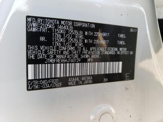 Photo 14 from auction – 2017 TOYOTA RAV4 LE with VIN JTMBFREV6HJ160129
