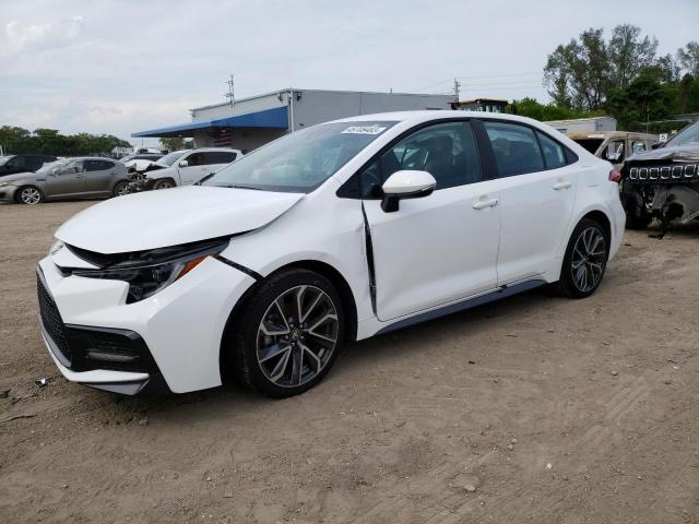 TOYOTA COROLLA SE 2021 with VIN 5YFS4MCE5MP087207 - Photo from auction