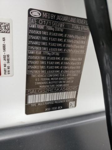 Photo 14 from auction – 2019 LAND ROVER RANGE ROVE with VIN SALGS2RE5KA548245
