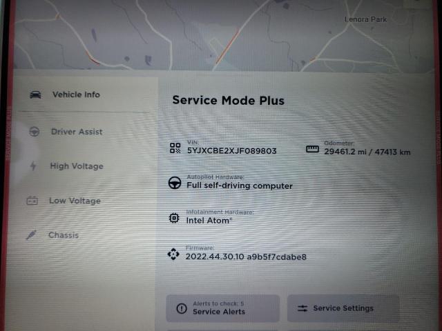 Photo 9 from auction – 2018 TESLA MODEL X with VIN 5YJXCBE2XJF089803