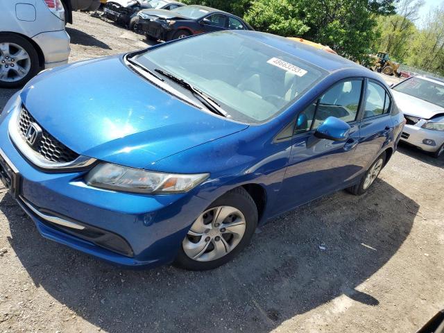 HONDA CIVIC LX 2013 with VIN 19XFB2F56DE056248 - Photo from auction