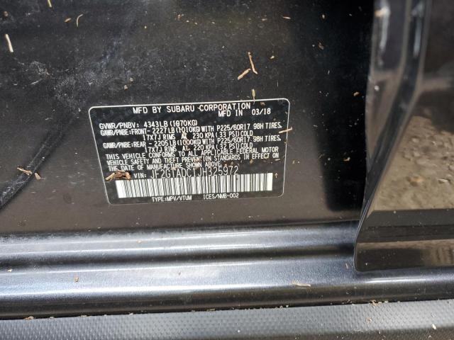 Photo 14 from auction – 2018 SUBARU CROSSTREK with VIN JF2GTADC1JH325972