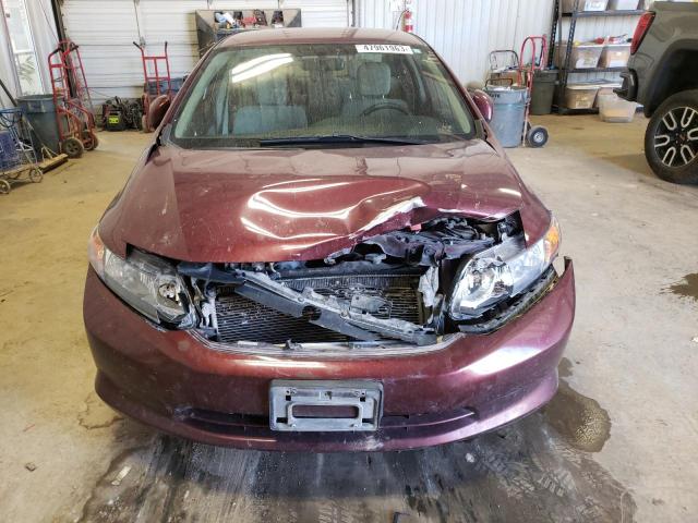 Photo 5 from auction – 2012 HONDA CIVIC LX with VIN 2HGFB2F57CH583008