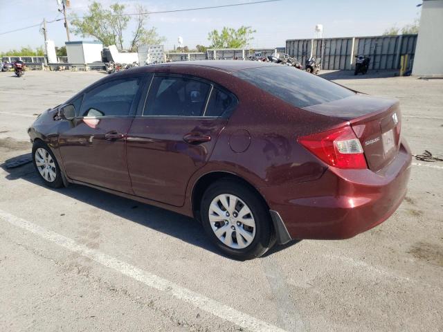 Photo 2 from auction – 2012 HONDA CIVIC LX with VIN 19XFB2F57CE372725