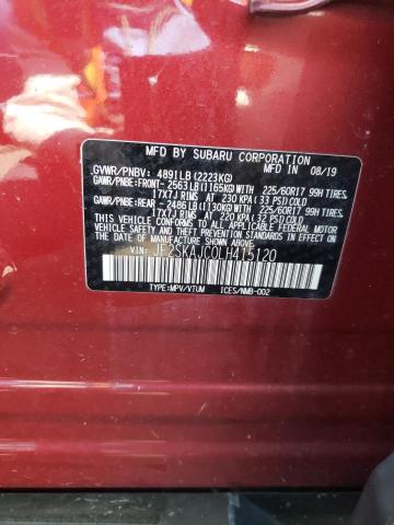 Photo 14 from auction – 2020 SUBARU FORESTER P with VIN JF2SKAJC0LH415120