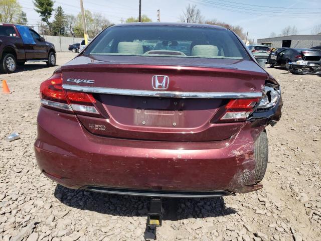 Photo 6 from auction – 2013 HONDA CIVIC LX with VIN 2HGFB2F50DH593218